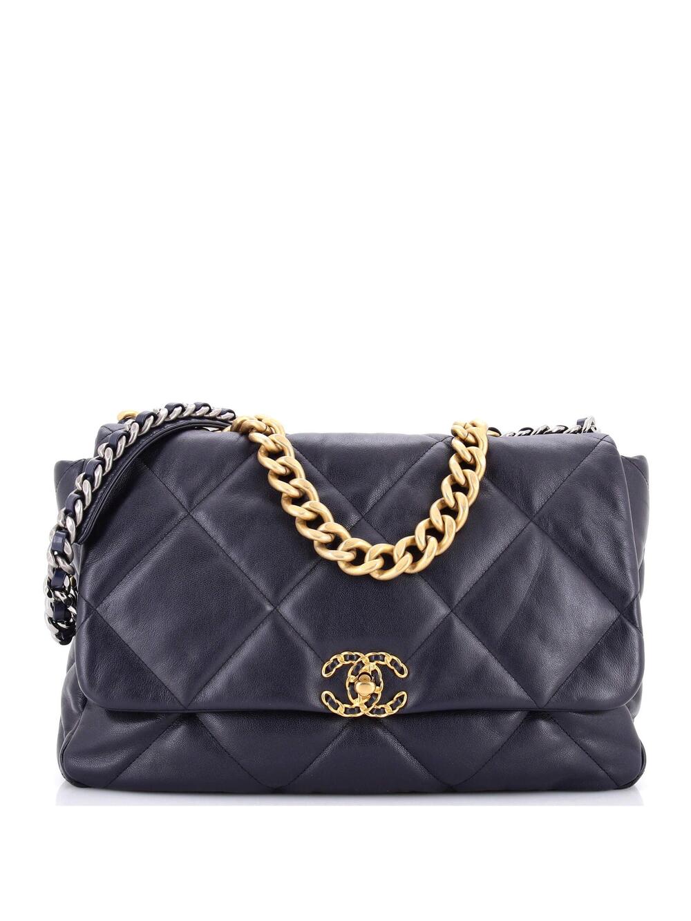 Chanel 19 Flap Bag Quilted Leather Maxi #308168C45B